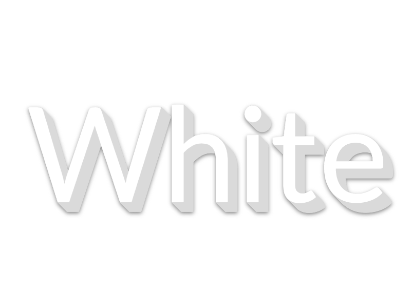 3D White Text Effect · InkPx