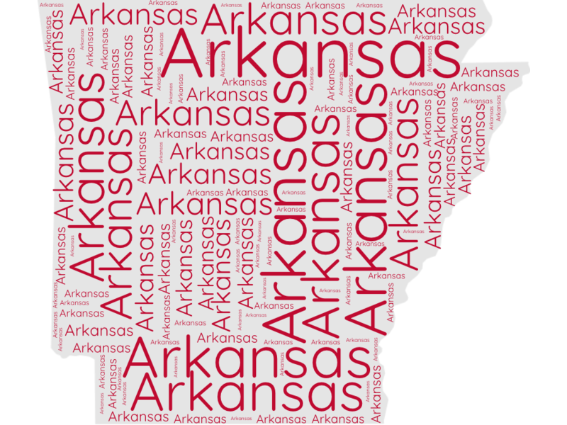 Arkansas Word Cloud · InkPx