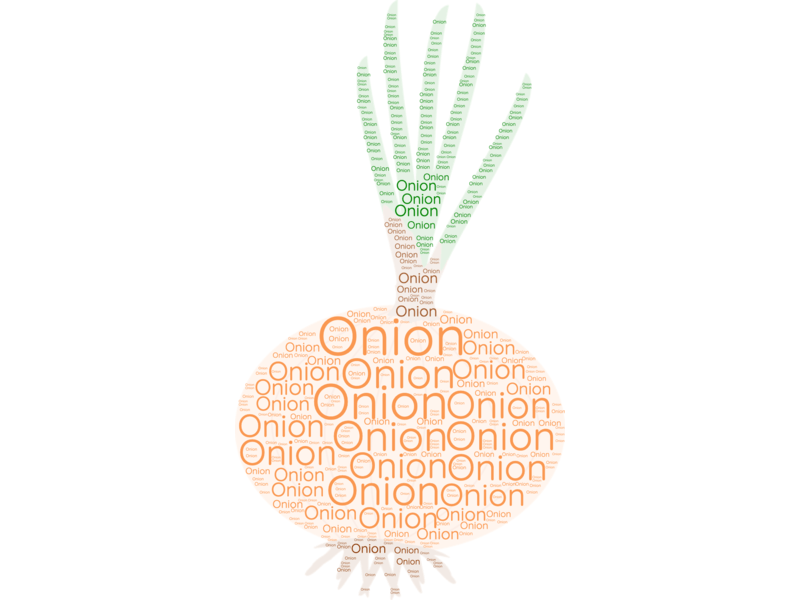 Onion Word Cloud · InkPx