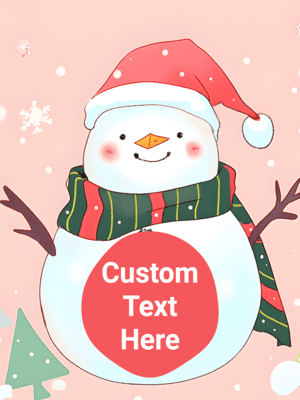 Printable Christmas Snowman Binder Cover Template