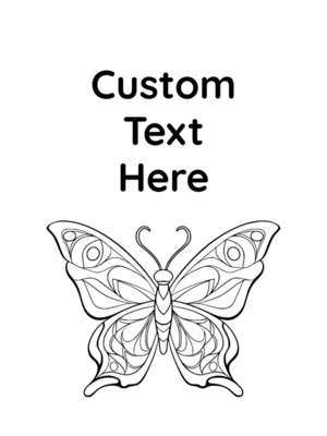 Printable Butterfly Binder Cover Template