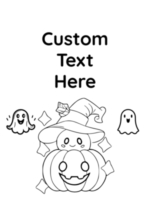 Free Printable Black and White Halloween Binder Cover Template