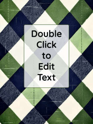 Free Printable Preppy Argyle Binder Cover Template