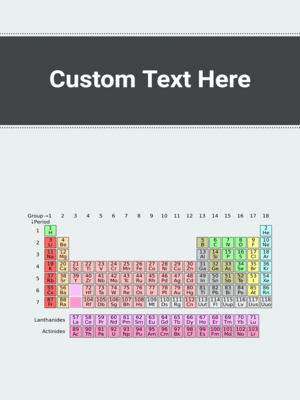 Periodic Table Chemistry Science Binder Cover