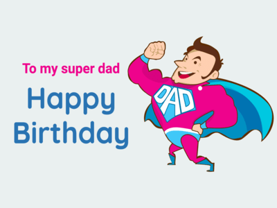 Super Dad Figure Birthday Card