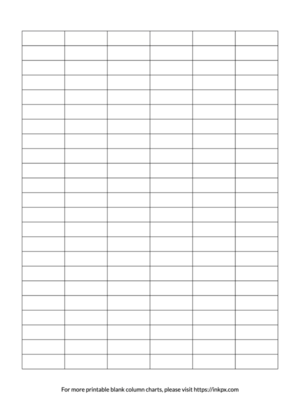 Printable Blank 6-Column Char Template