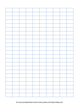 Printable Colored Blank 10-Column Char Template