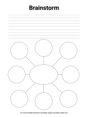 Free Printable Minimalist Brainstorm Template