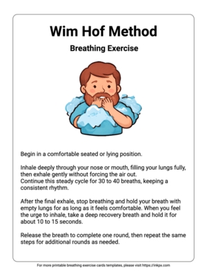 Free Printable Wim Hof Method Breathing Exercise Template