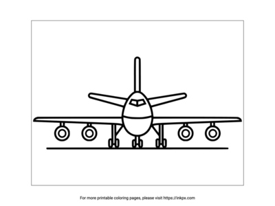 Printable Plane Coloring Page