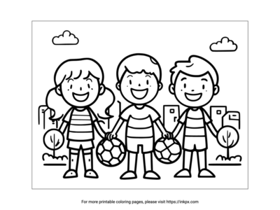 Printable Football Coloring Page