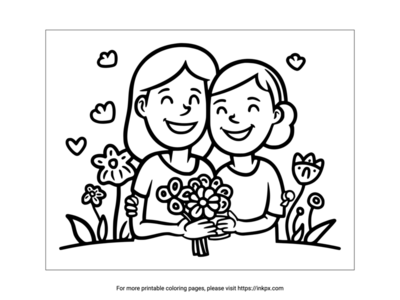 Mother's Day Coloring Sheet