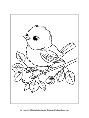 Free Printable Cute Chick Coloring Sheet