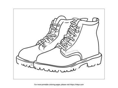 Free Printable Boots Coloring Page