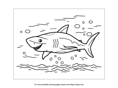 Printable Shark Coloring Page