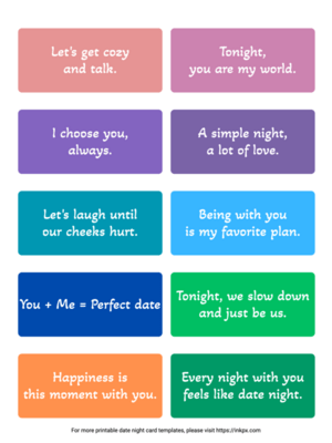 Free Printable Quick & Cute Date Night Card Template