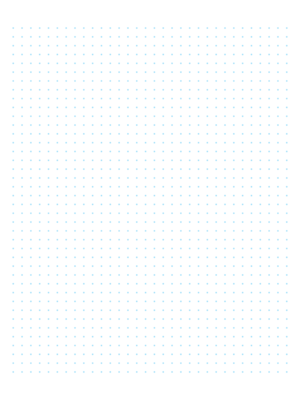 Free Printable 4 Dots Per Inch Blue Dot Paper with Margin