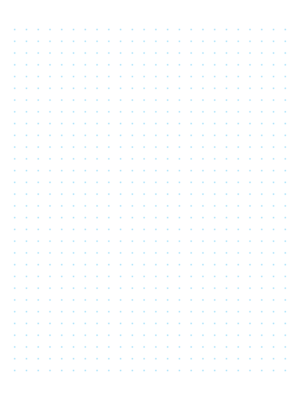 Free Printable 3 Dots Per Inch Blue Dot Paper with Margin