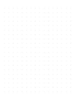 Free Printable 2 Dots Per Inch Blue Dot Paper with Margin