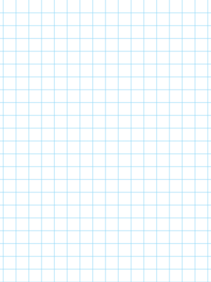 Printable 1/2(Half) Inch Blue Graph Paper on US Letter-sized paper and A4 Paper