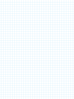 1/4 Inch Blue Graph Paper on Letter-sized Paper