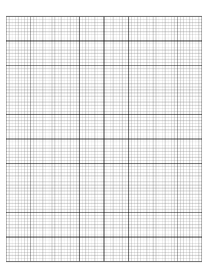 Free Printable 1/8 Inch with Margin and Heavy Index Lines Graph Paper