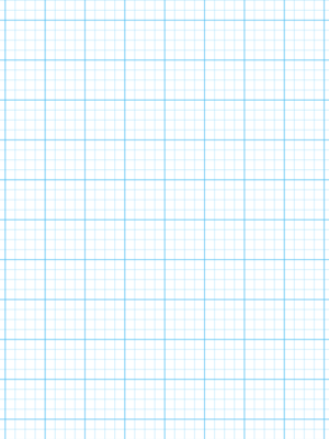 1/4 Inch Blue Graph Paper on Letter-sized Paper with Heavy Lines