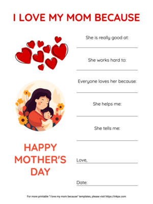 I Love My Mom Because