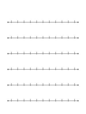 Free Printable Blank Number Line 0 to 10