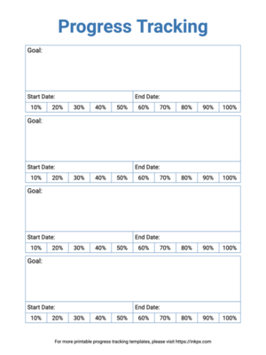 Progress Tracking Templates