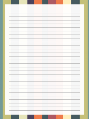 Free Printable Vertial Stripe Lined Stationary Paper Template