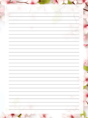 Free Printable Stationery Lined Paper Templates · InkPx