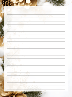 Free Printable Christmas Background Stationery Paper Template