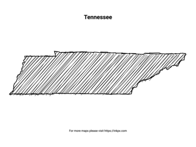 Printable Hand Sketch Tennessee
