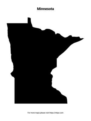 Printable Map of Minnesota Pattern