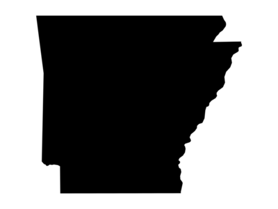 Printable Map of Arkansas Pattern