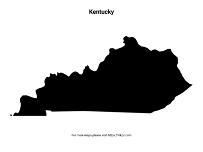 Printable Map of Kentucky Pattern