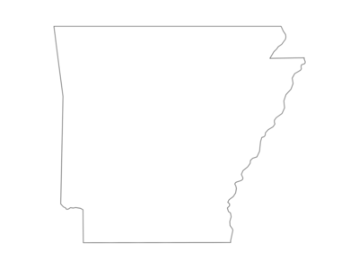 Printable Arkansas State Outline