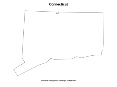 Printable Connecticut State Outline