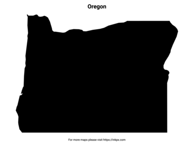 Printable Map of Oregon Pattern