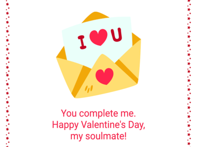 Printable Luv Letter Valentine's Day Card Template