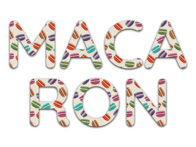 Macaron Text Effect