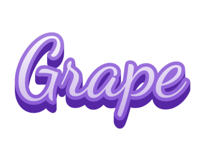 Grape Purple Text Effect