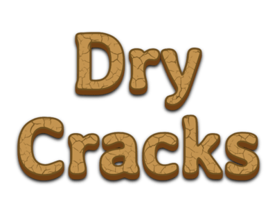 Dry Cracks Text Effect