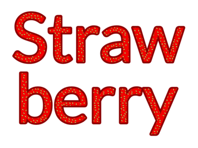 Strawberry Text Effect