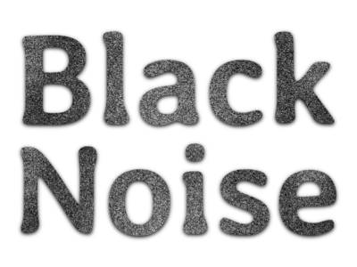Black Noise Text Effect