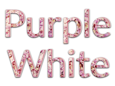 Purple White Text Effect