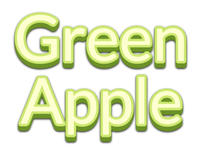 Green Apple Text Effect
