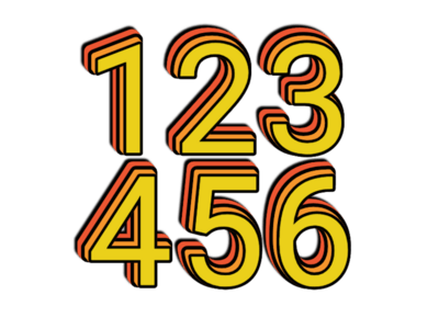 Fancy Number Text Effect