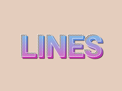 Line Text Effect